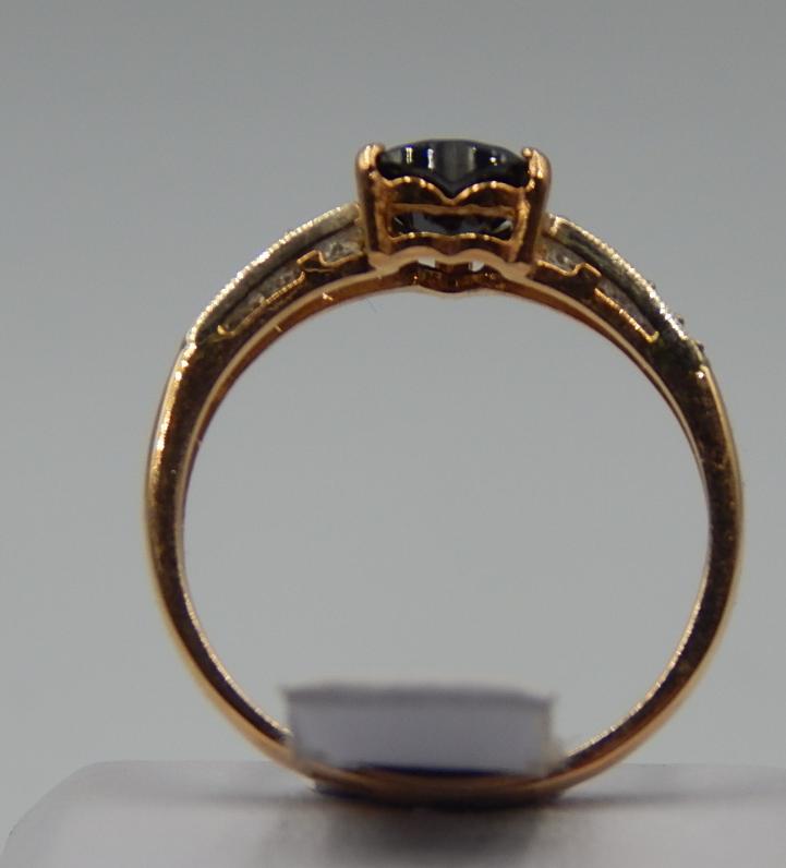 Кольцо из красного золота с цирконием (32148213) 3