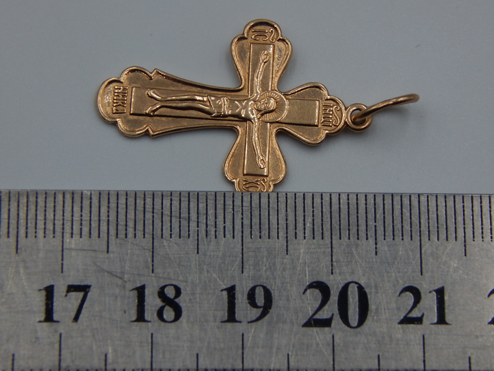 Подвес-крест из красного золота (33209413)  3