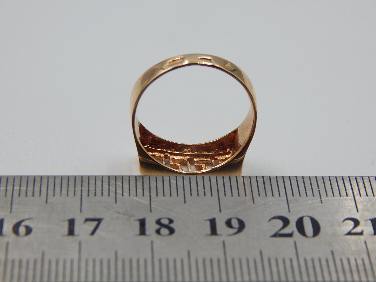 Кольцо из красного золота с цирконием (32168708) 4