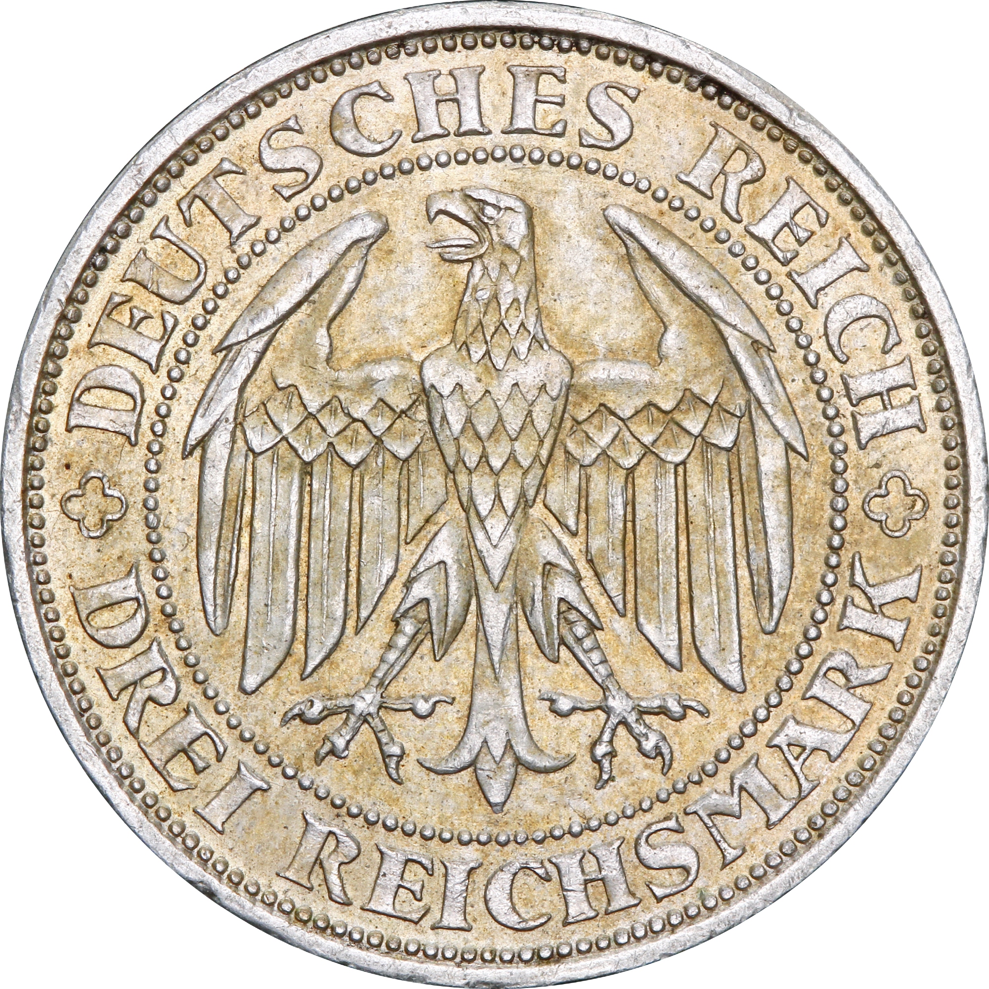 Серебряная монета 1000 лет Мейсену 3 марки 1929 Веймарская Республика Германия (29128224) 4