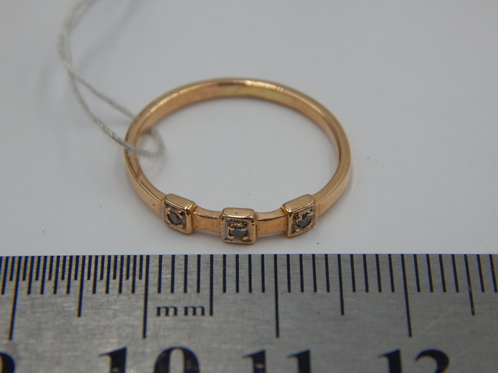 Кольцо из красного золота с цирконием (28518996) 4