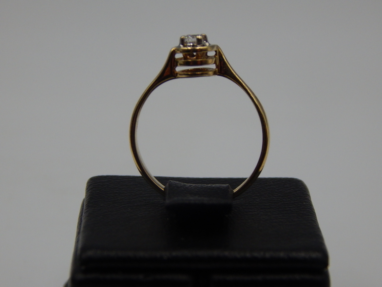 Кольцо из желтого и белого золота с бриллиантом (-ми) (31540989) 3