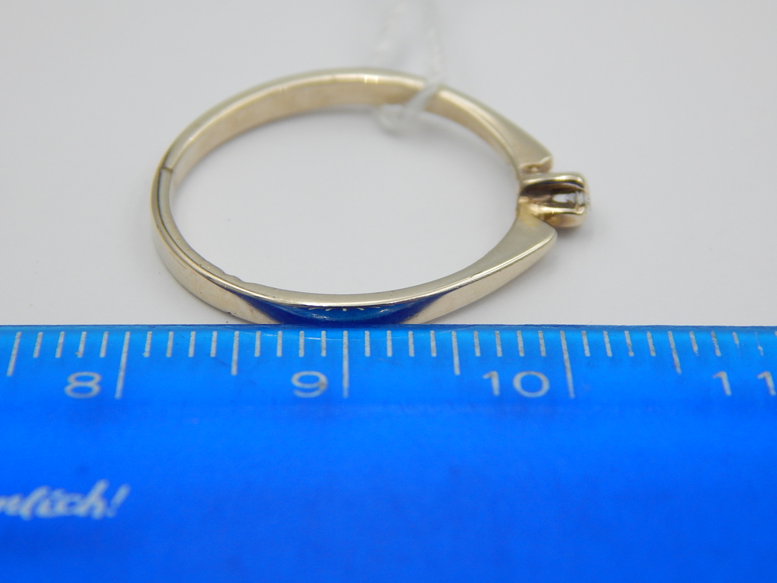 Кольцо из белого золота с бриллиантом (-ми) (30718601) 6