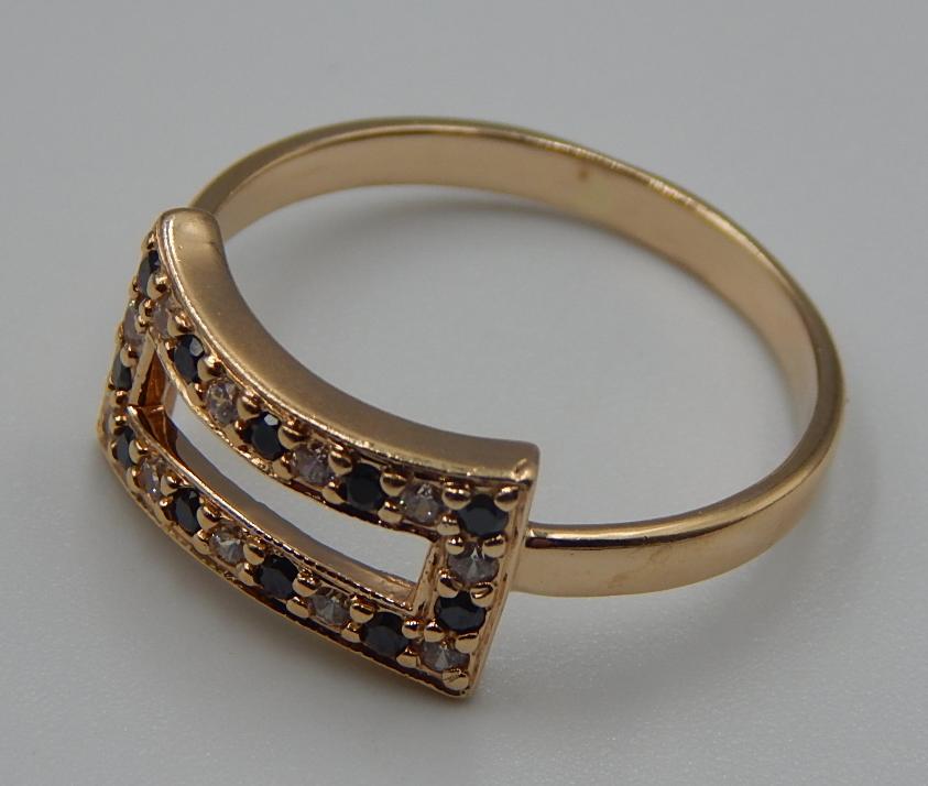Кольцо из красного золота с цирконием (31879281) 2