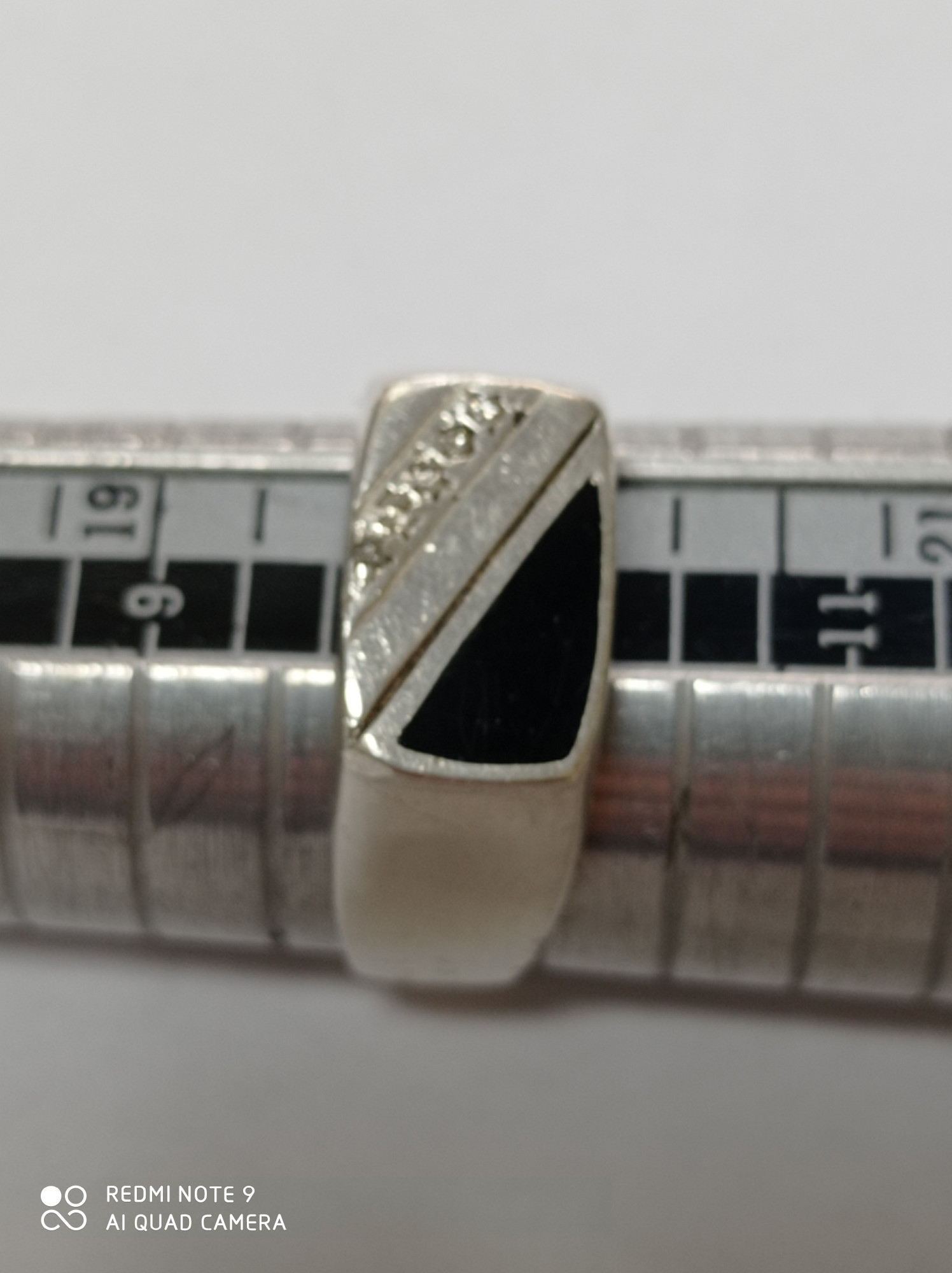 Срібний перстень із цирконієм та емаллю (33600325) 3
