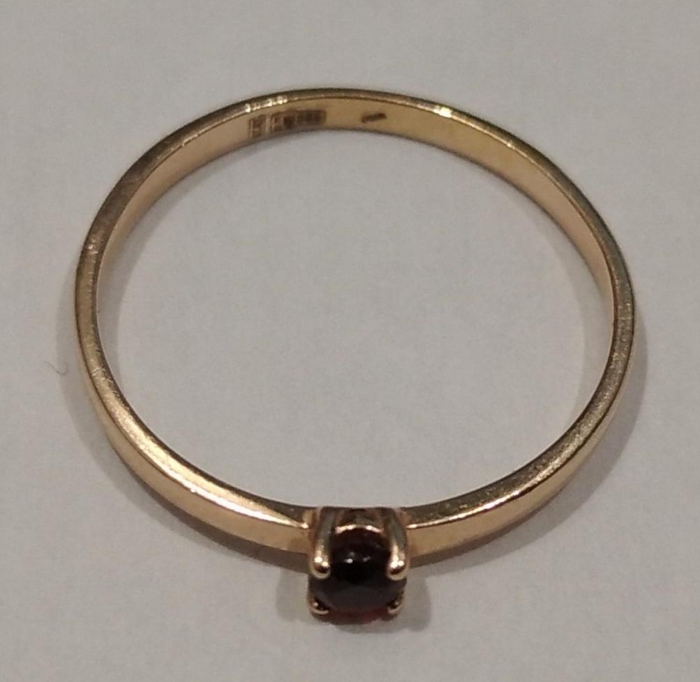 Кольцо из красного золота с цирконием (32388489) 1