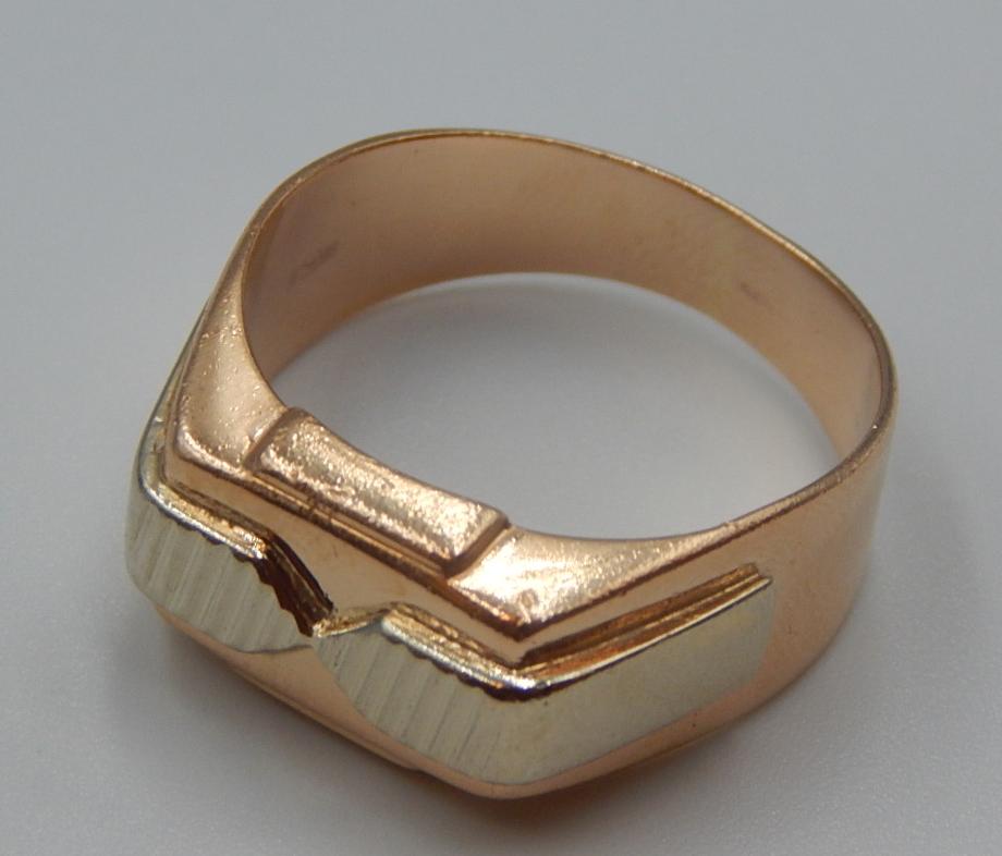Перстень з червоного та білого золота (31896181) 4