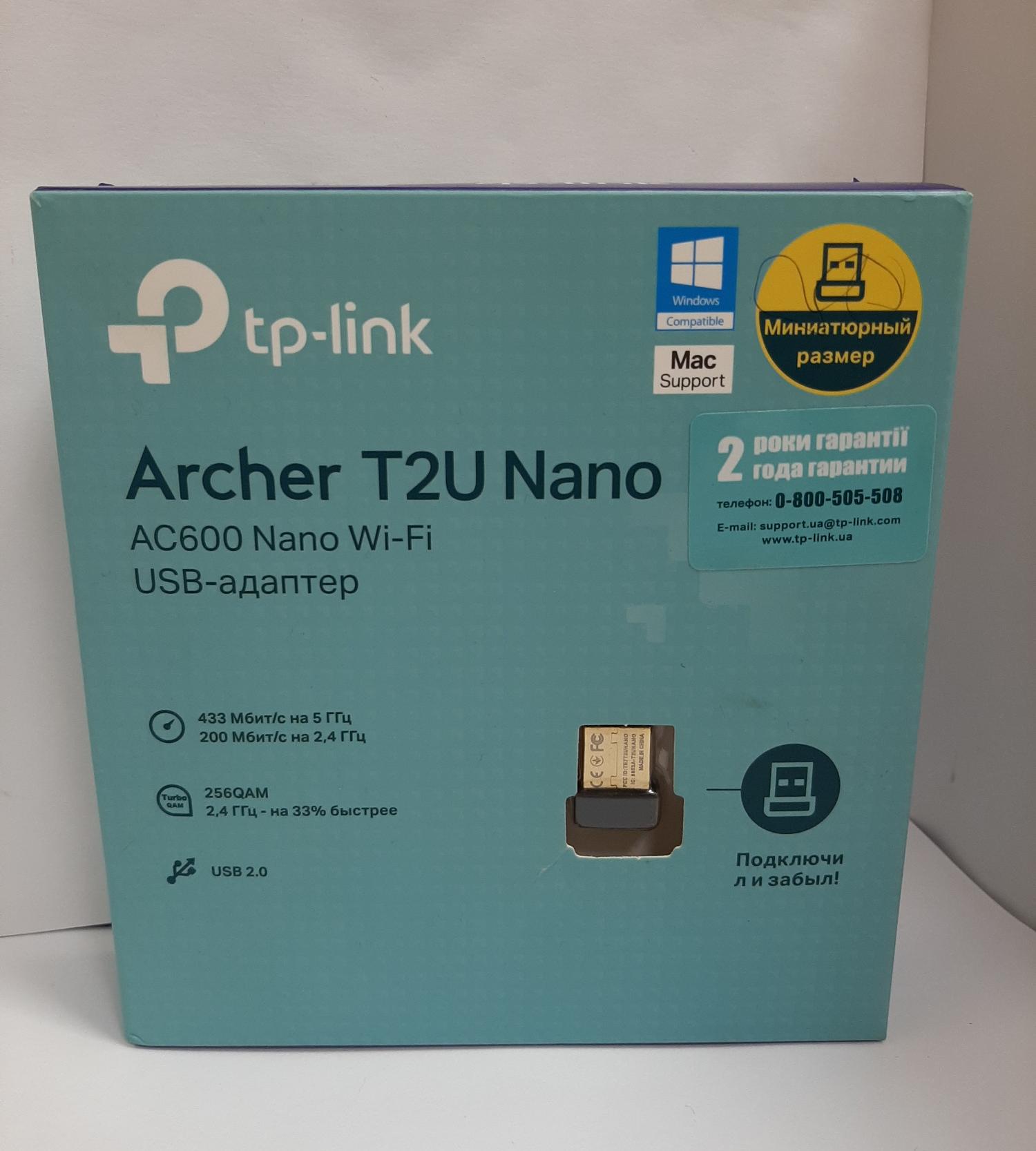 Wi-Fi адаптер TP-Link Archer T2U Nano 0
