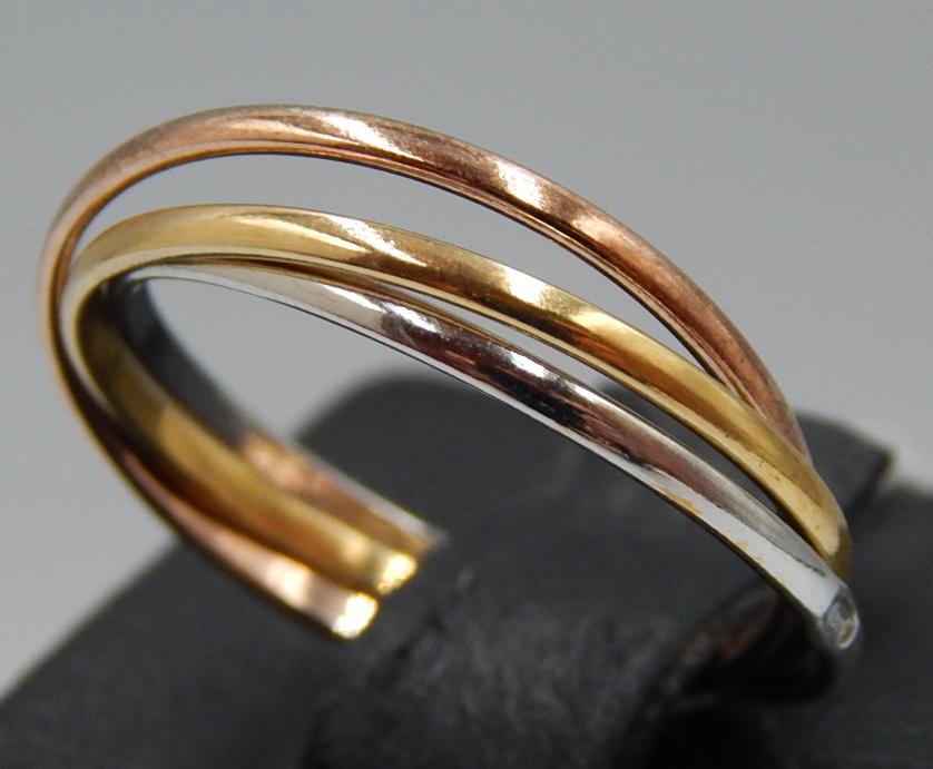 Серебряное кольцо с позолотой (31008559) 1