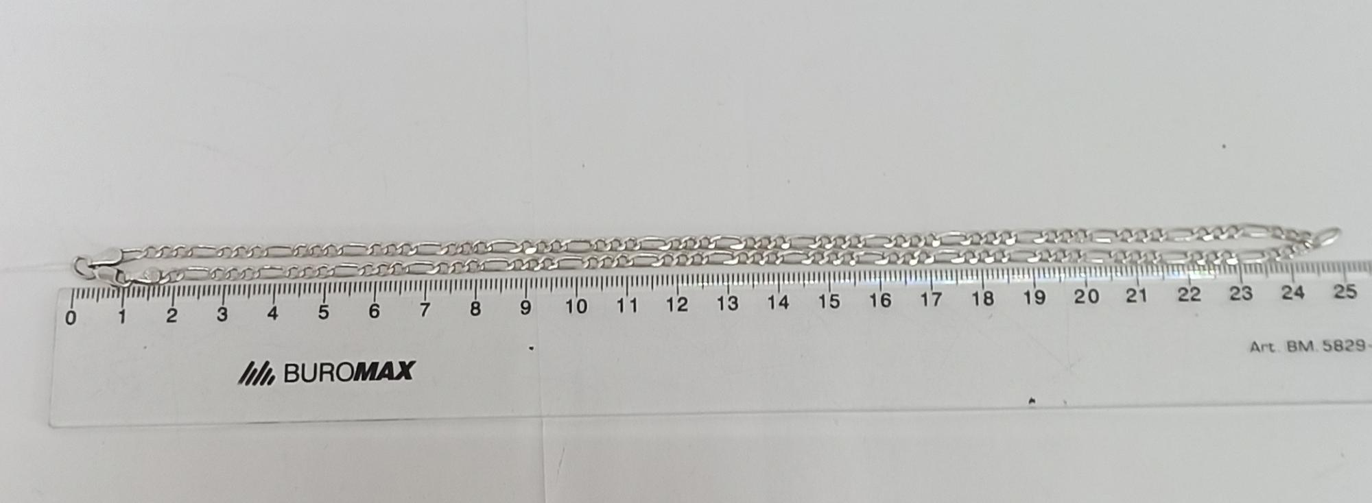 Срібний ланцюг із плетінням Картьє (33630019) 1