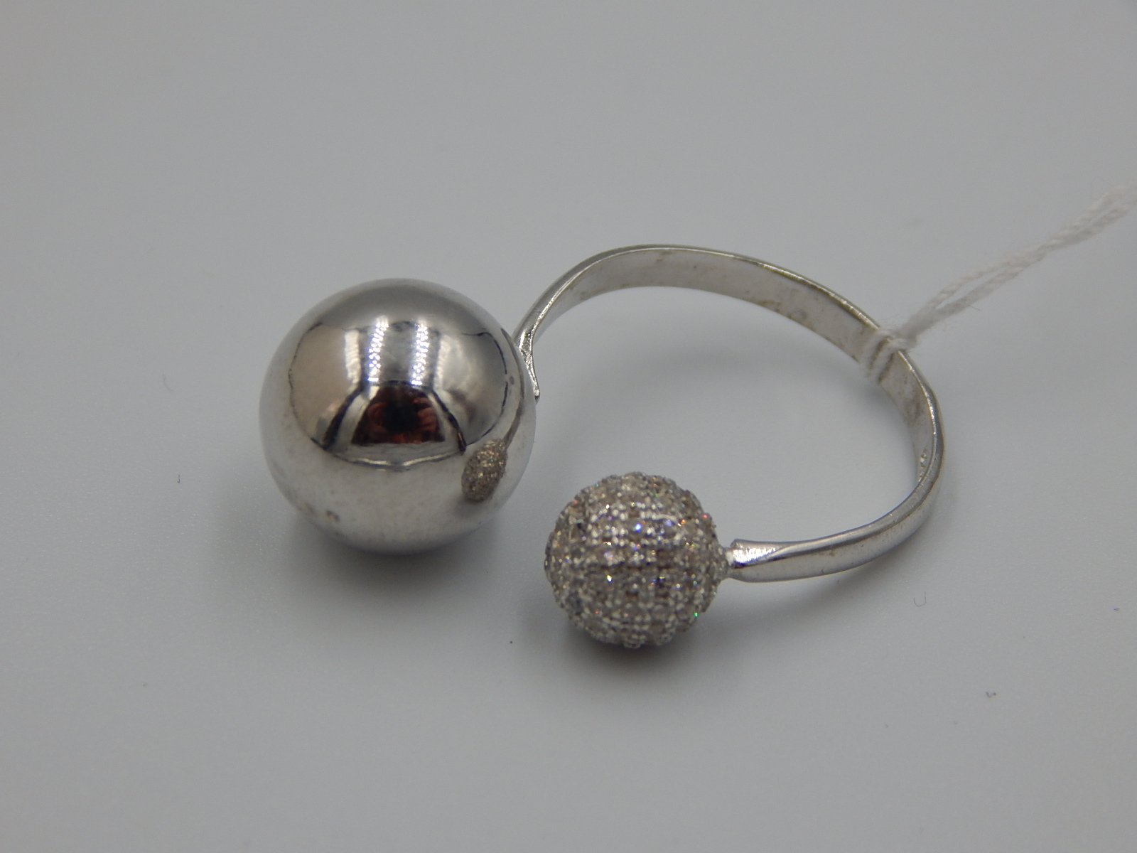 Серебряное кольцо с цирконием (33056018) 3