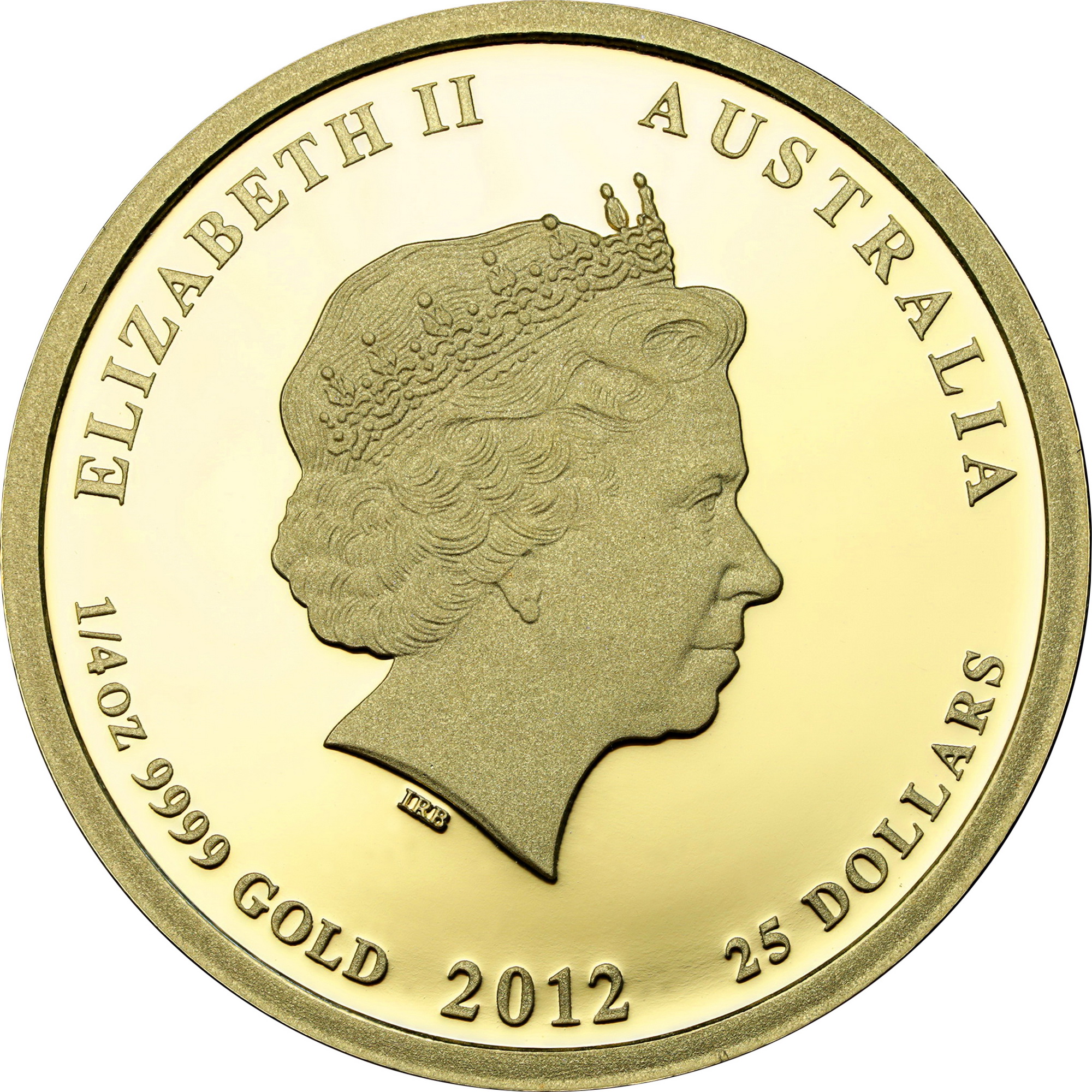 Золота монета 1/4oz Рік Дракона 25 доларів 2012 Австралія (31564128) 6