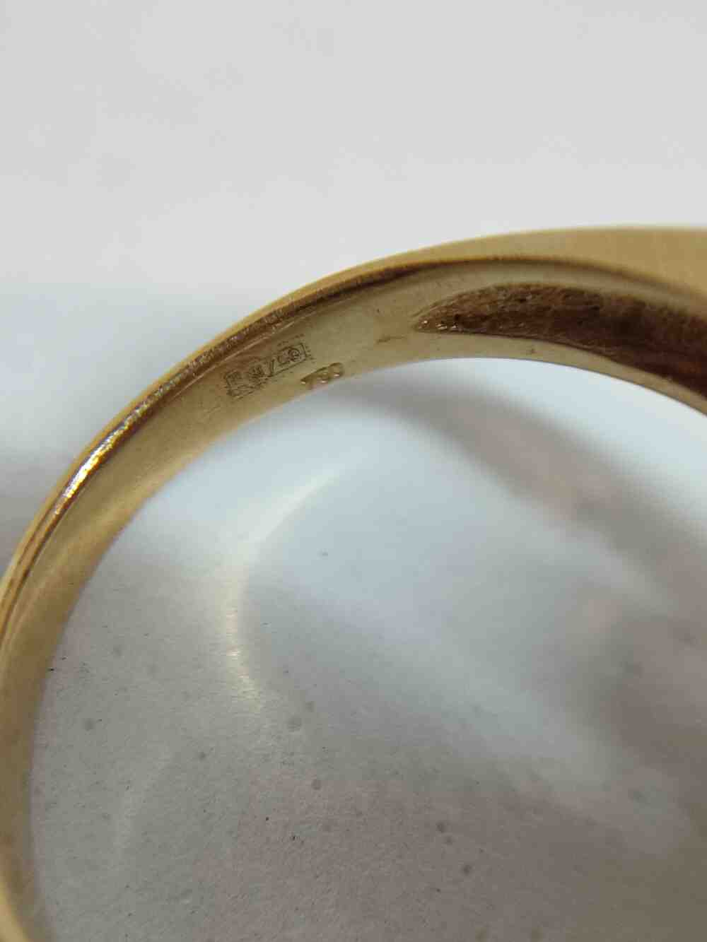 Кольцо из желтого золота с сапфиром, жемчугом и бриллиантом (-ми) (27417678)  14