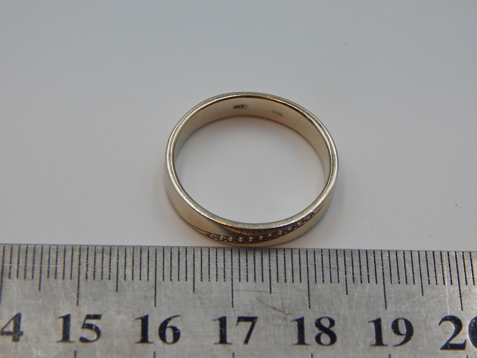 Кольцо из белого золота с бриллиантом (-ми) (32199481) 6