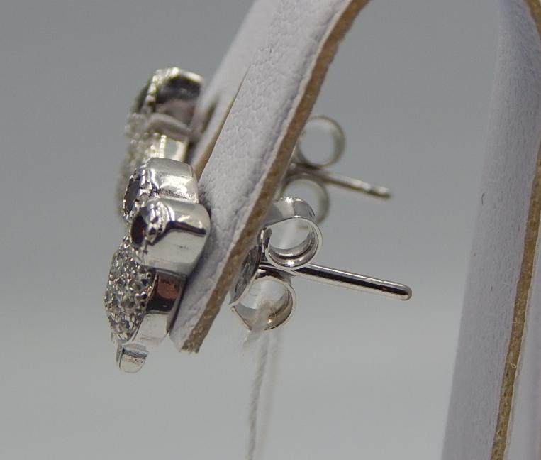 Срібні сережки з цирконієм (31061126) 1