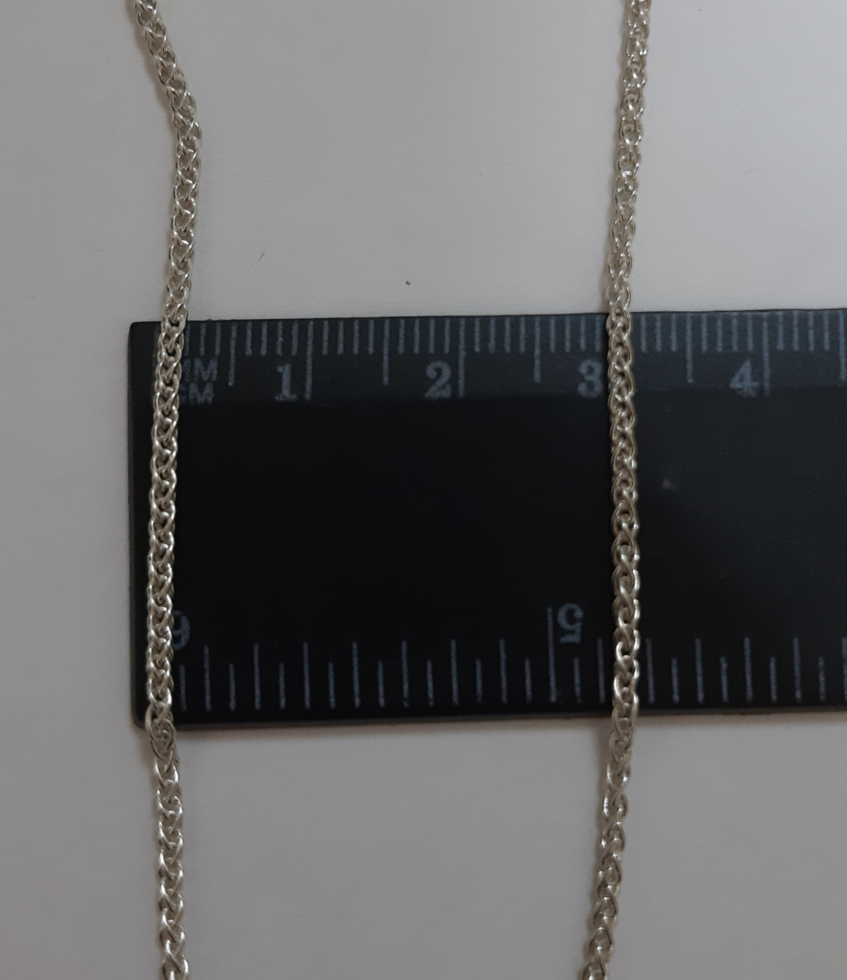 Серебряная цепь с плетением Колосок (30528515) 4