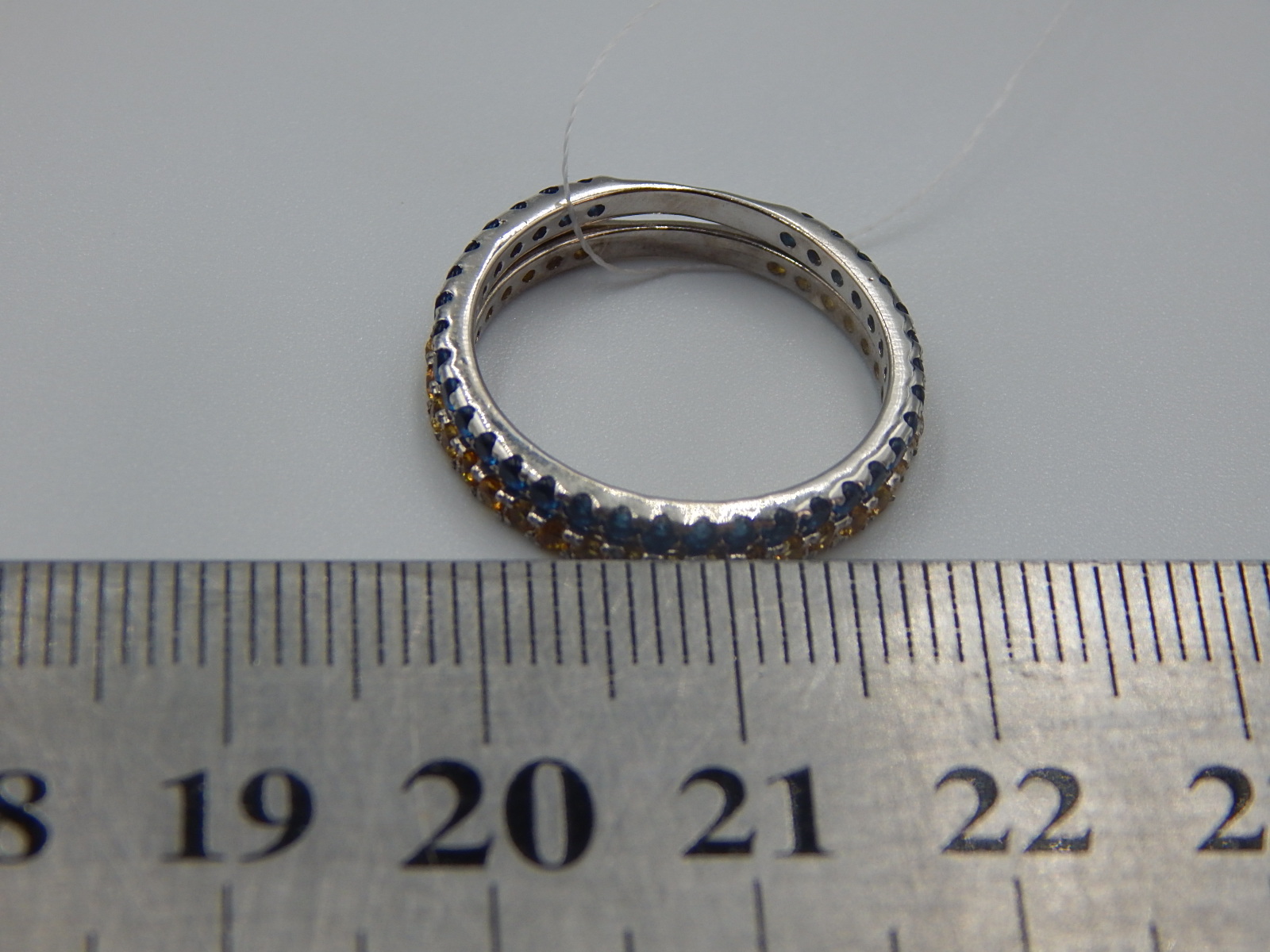 Серебряное кольцо с цирконием (31310013) 2