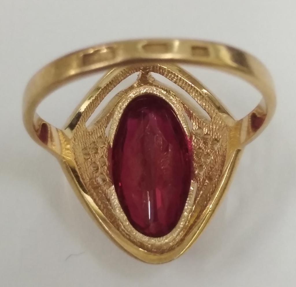 Кольцо из красного золота с рубином (32766785) 3