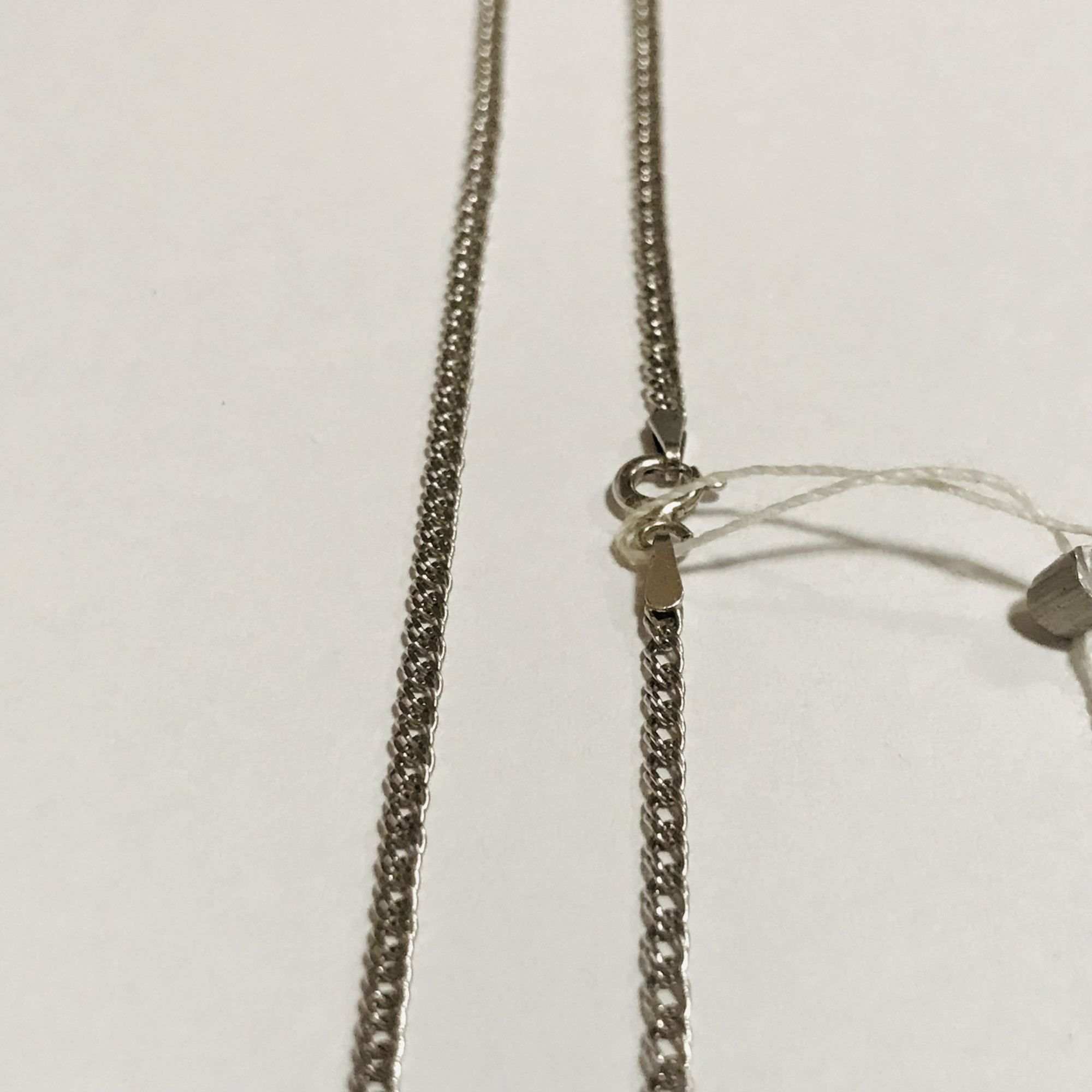 Серебряная цепь с плетением Двойной ромб (32212578) 2