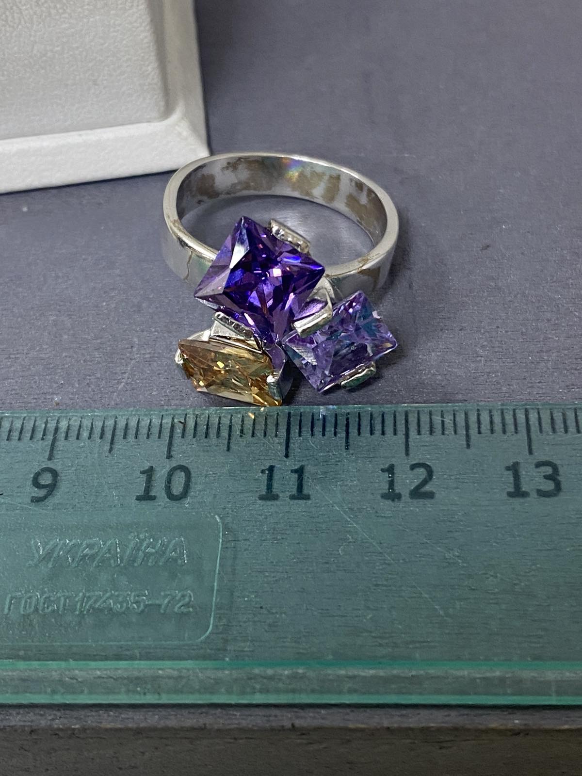 Серебряное кольцо с цирконием (31303341) 6