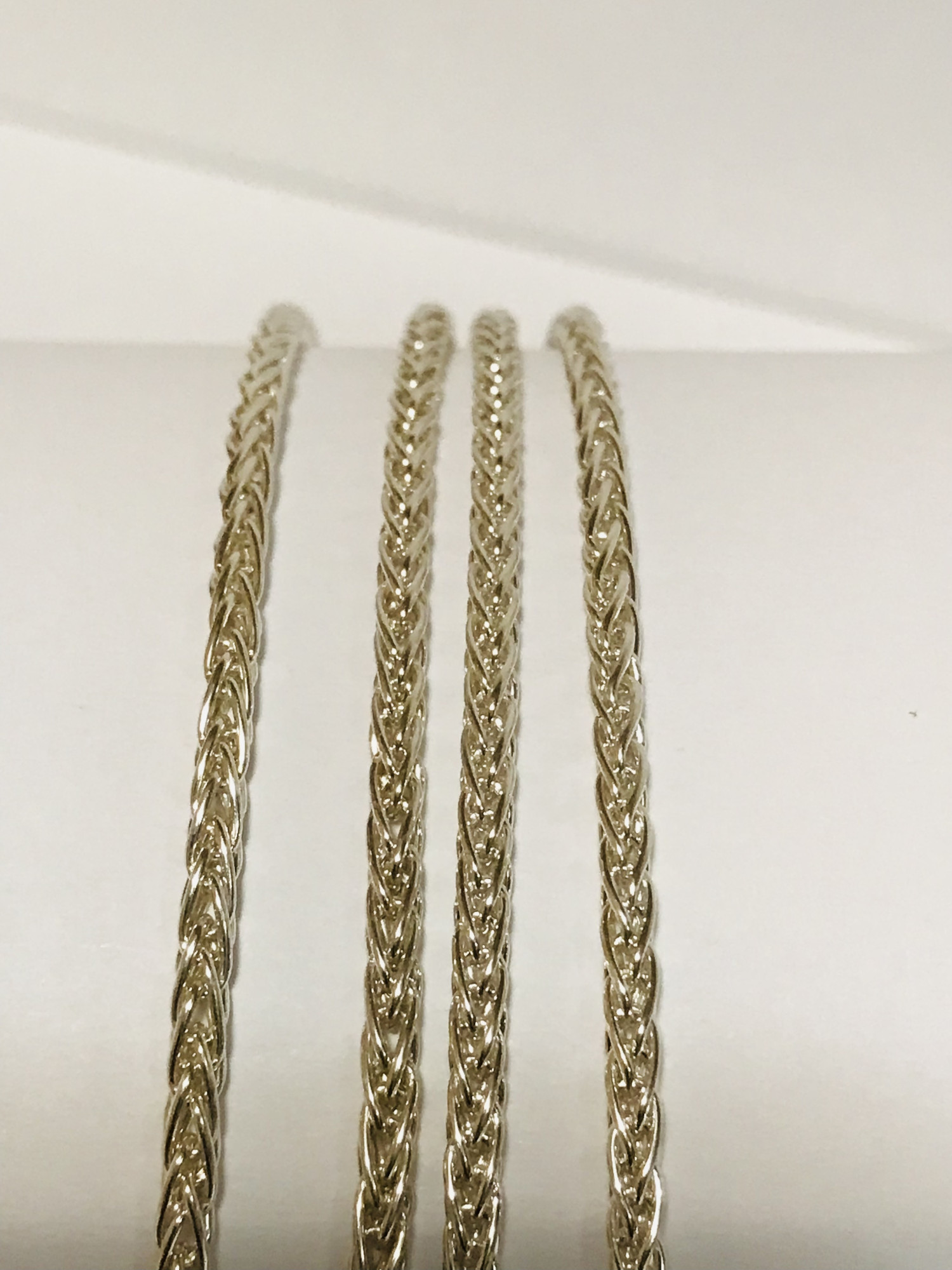 Срібний ланцюг з плетінням Колосок (32242307) 2