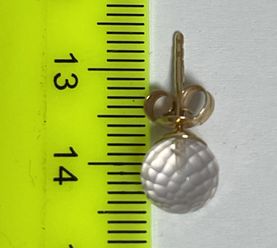 Сережки з червоного золота з цирконієм (33701816) 2