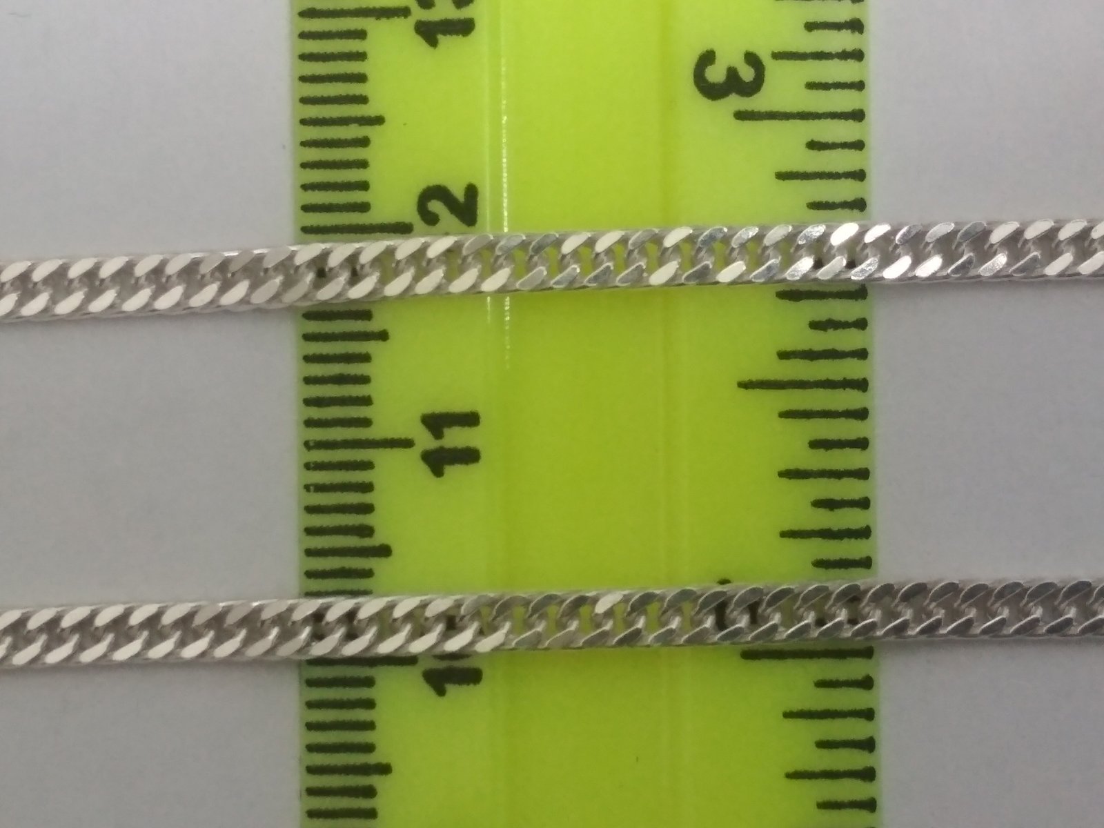 Серебряная цепь с плетением панцирное (30554899) 1