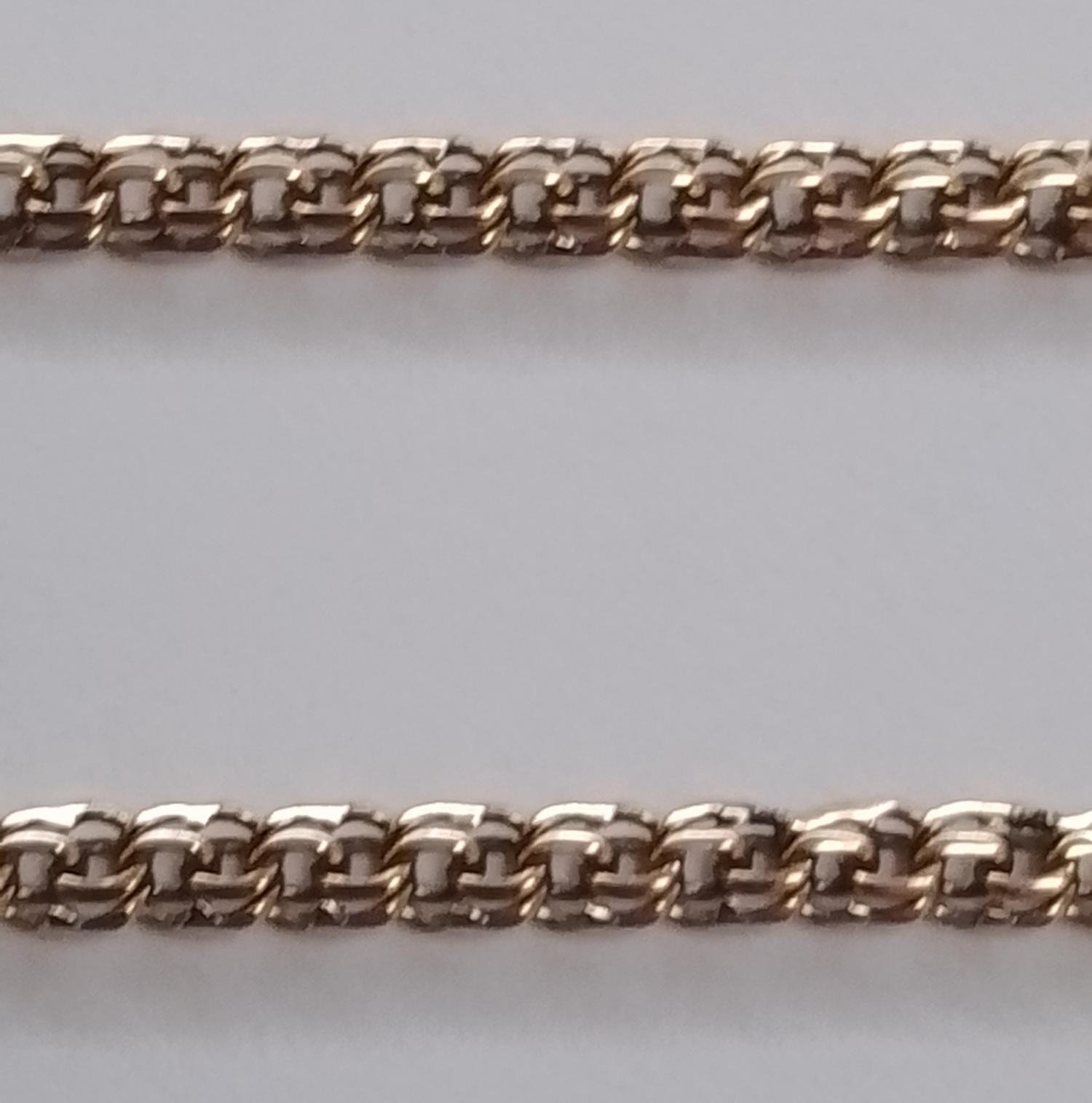 Ланцюжок з червоного золота з плетінням Бісмарк (32041623) 0