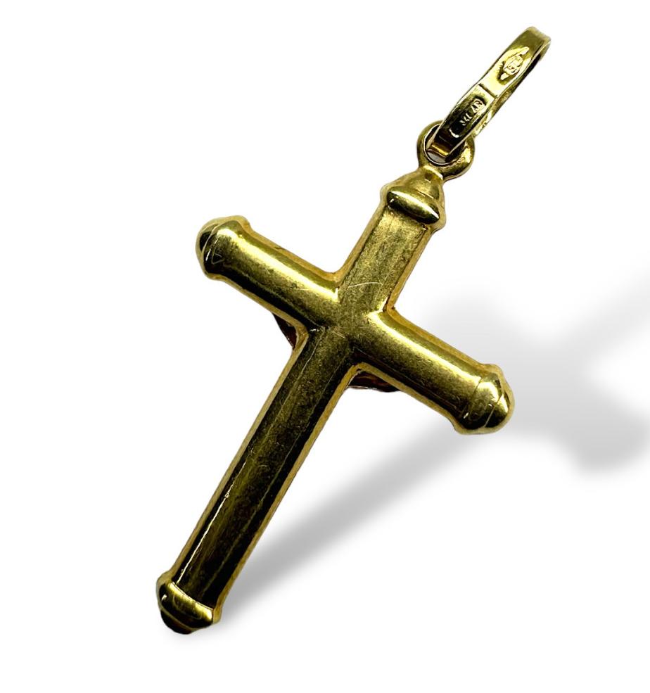 Підвіс-хрест з жовтого золота (33681610) 1