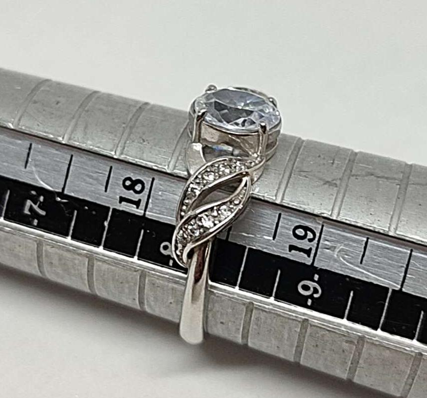 Серебряное кольцо с цирконием (33476223) 4