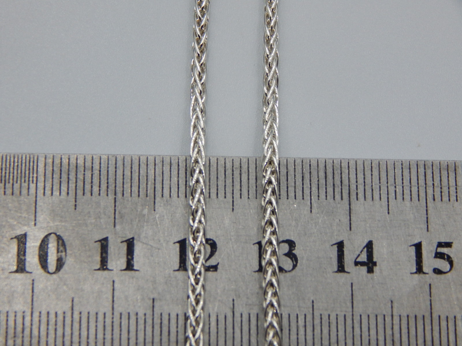 Серебряная цепь с плетением Колосок (31899002) 1