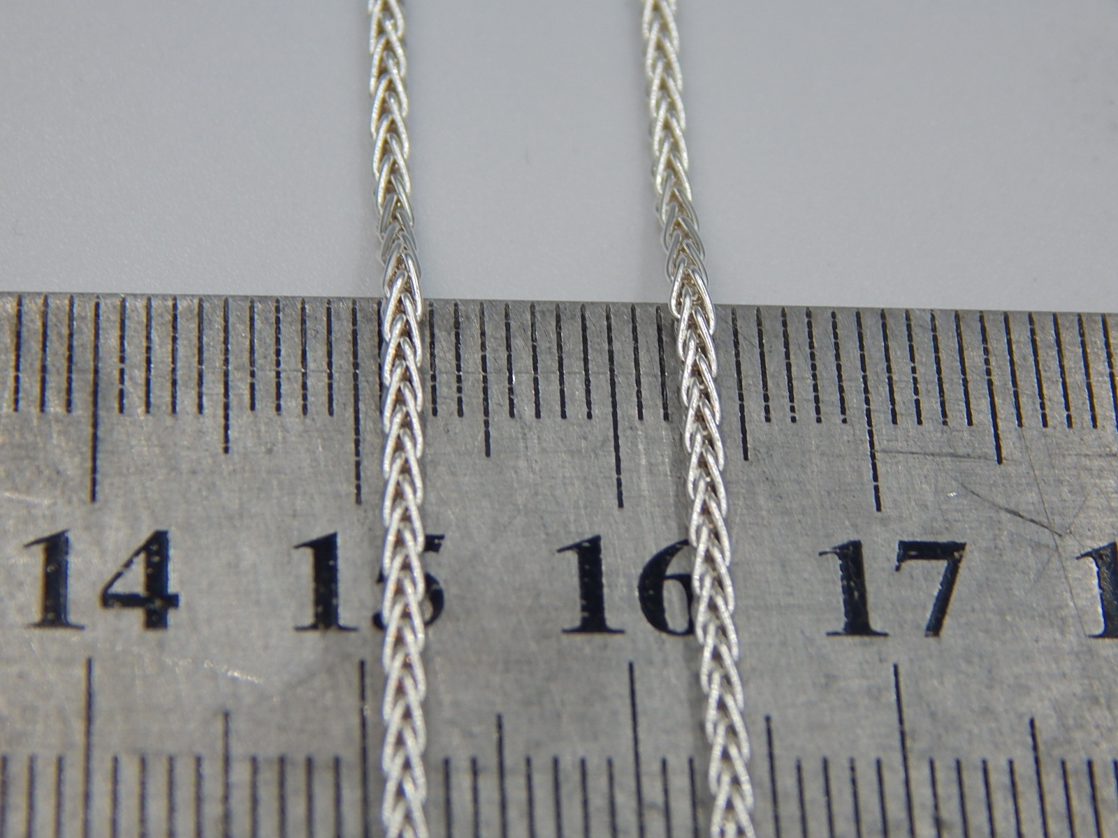 Серебряная цепь с плетением Колосок (30527026) 2