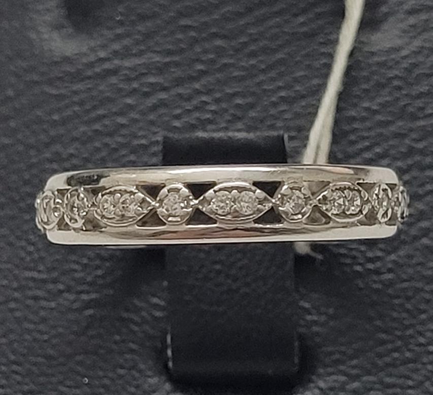 Серебряное кольцо с цирконием (30510196) 0