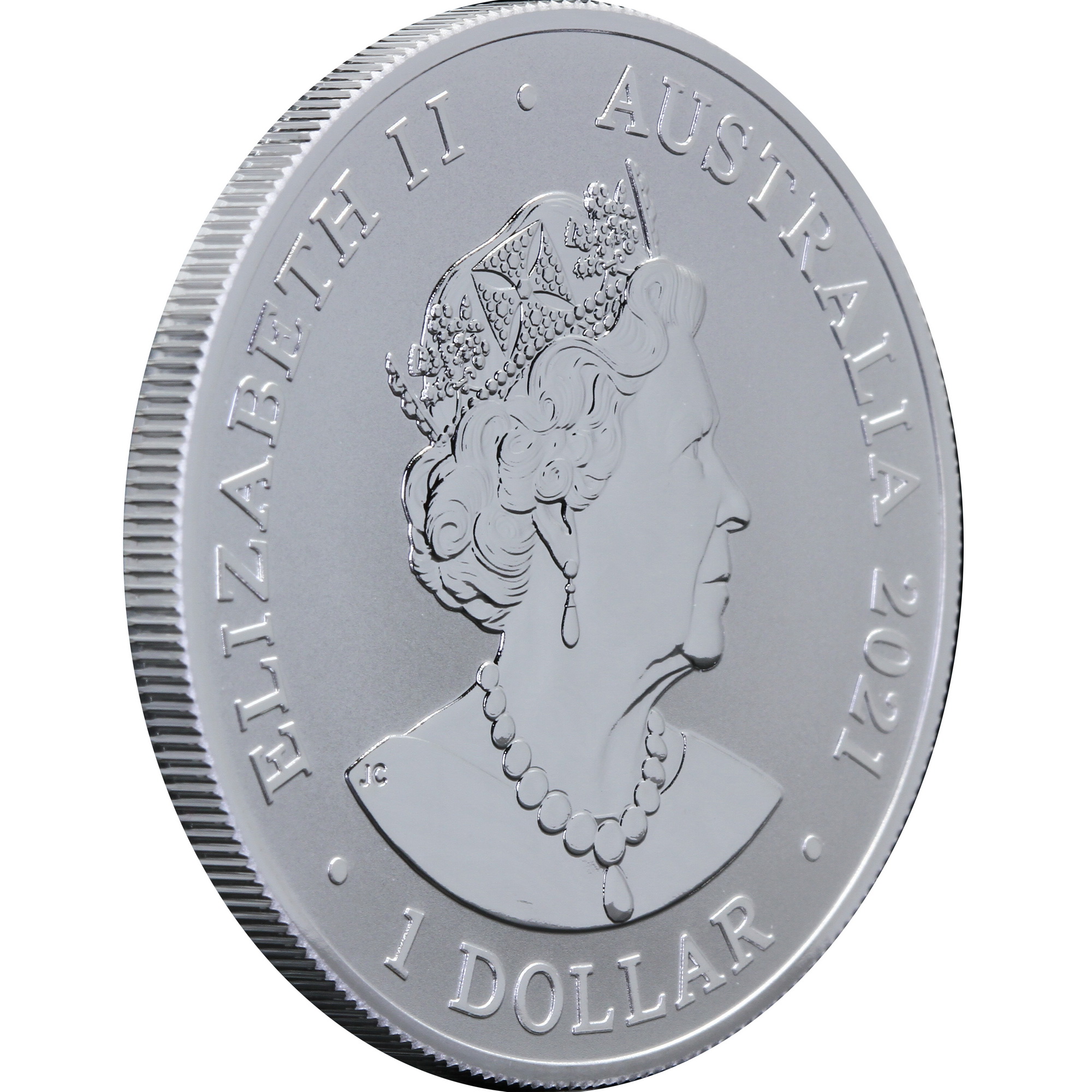 Серебряная монета 1oz Большая Белая Акула 1 доллар 2021 Австралия (29127907) 3