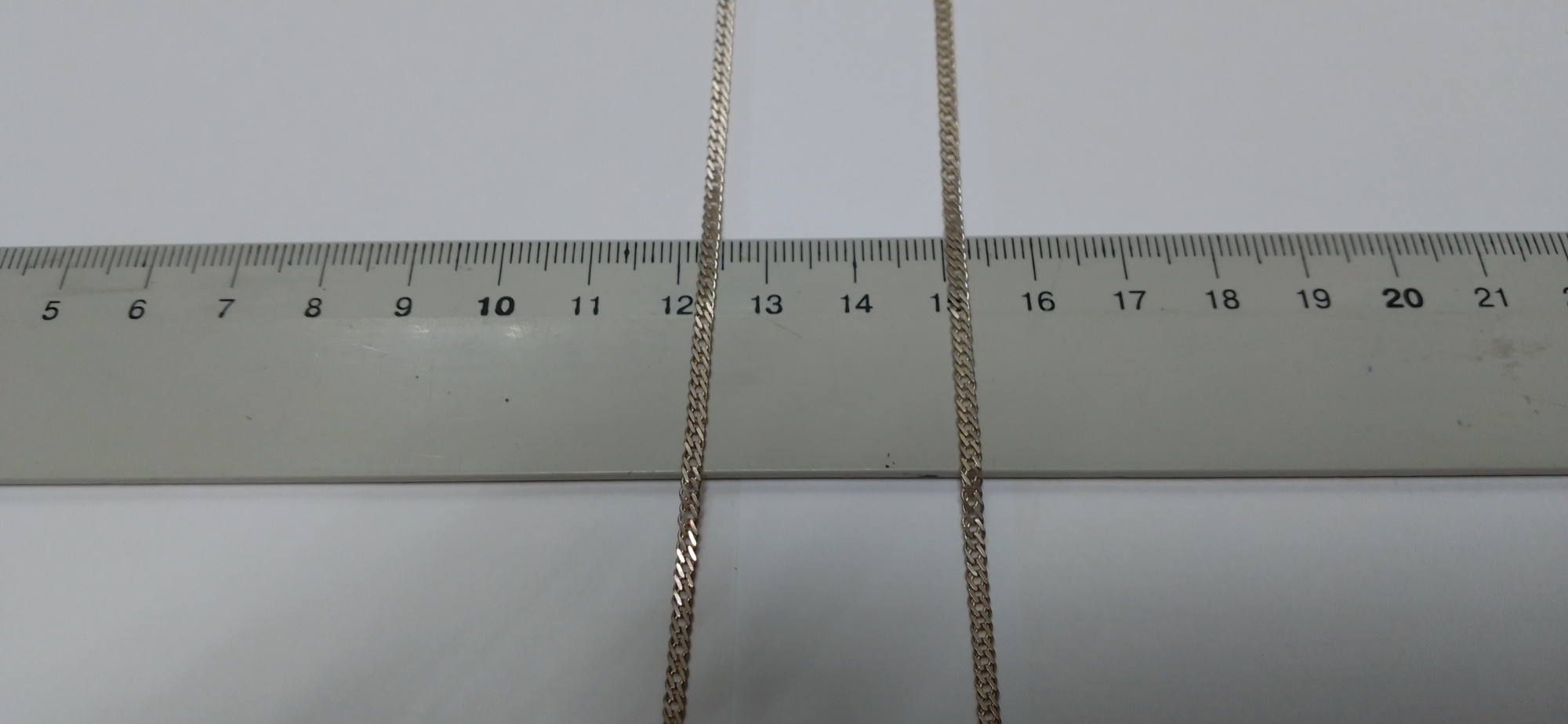 Серебряная цепь с плетением Двойной ромб (30538763) 3