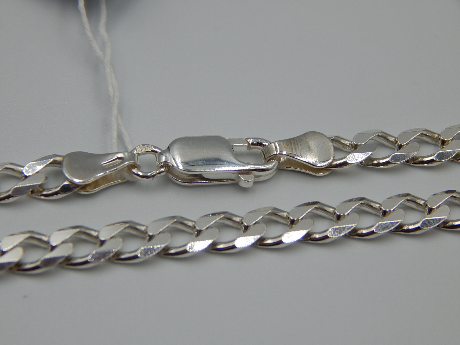 Серебряная цепь с плетением панцирное (31094622) 0