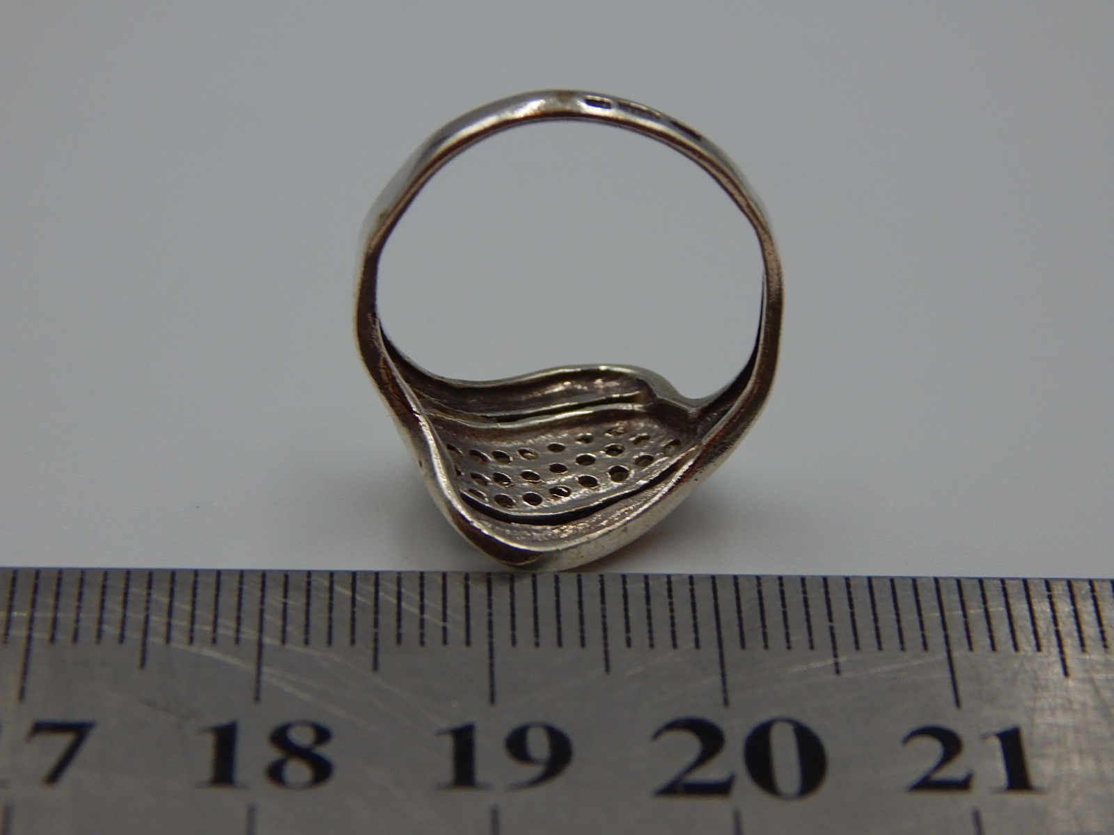 Серебряное кольцо с позолотой и цирконием (32418513) 3