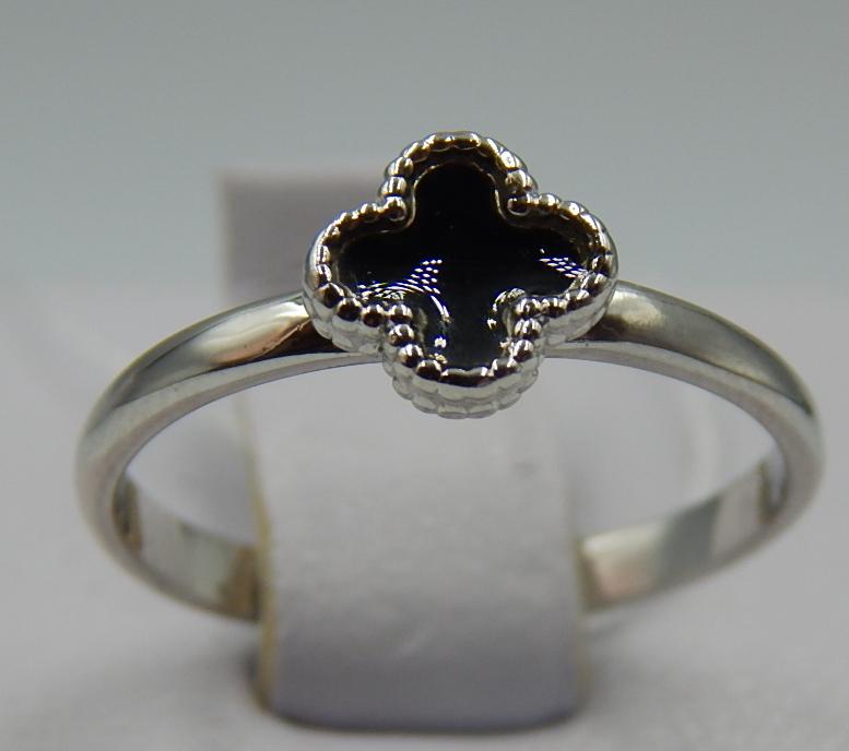 Серебряное кольцо с эмалью (31319816) 0
