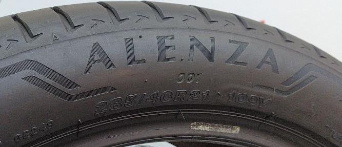 Літні шини 285/40 R21 Bridgestone Alenza 001 5mm 4