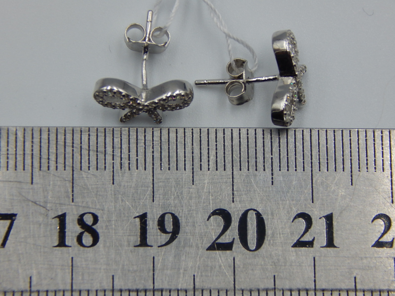 Серебряные серьги с цирконием (33237166) 4