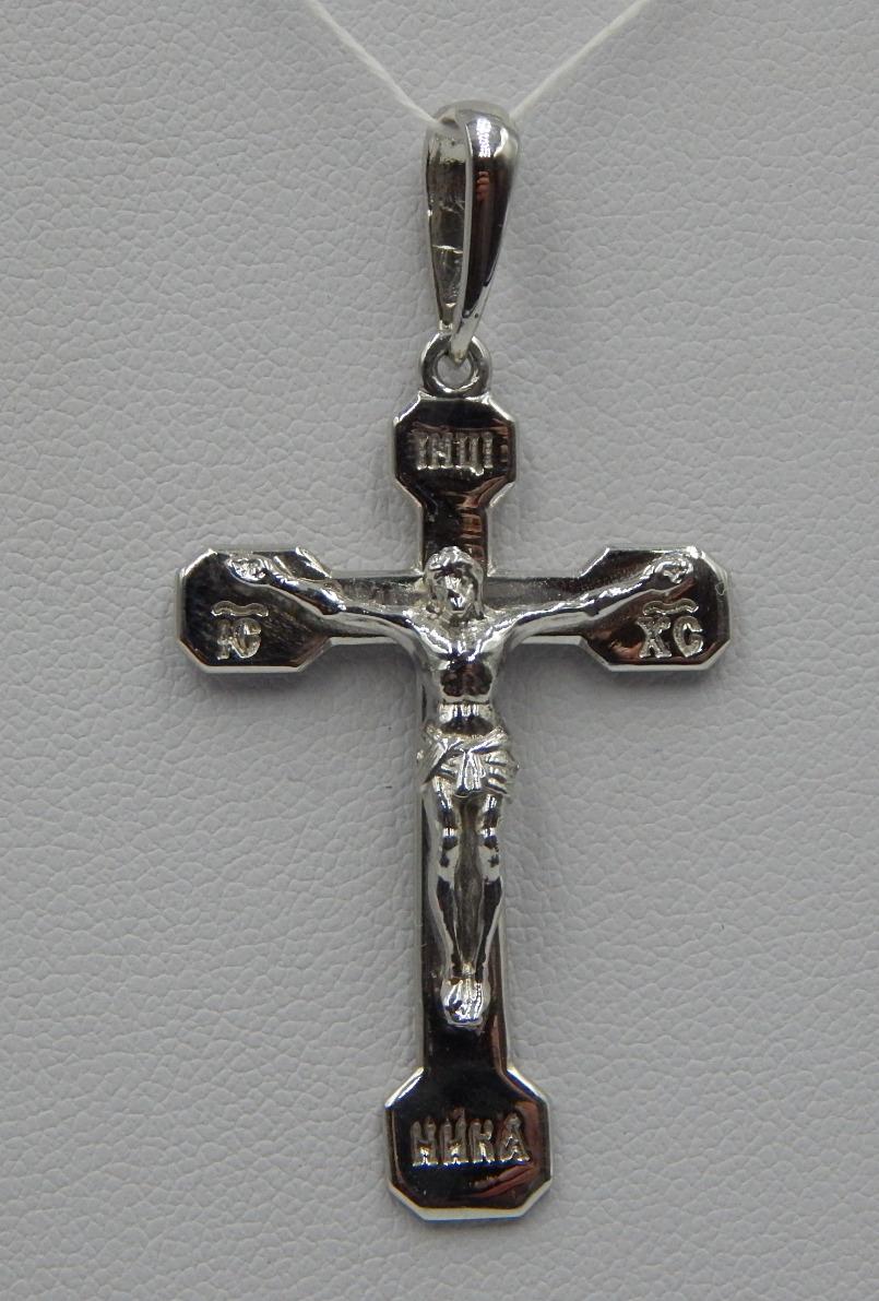 Срібний підвіс-хрест (32250830) 0