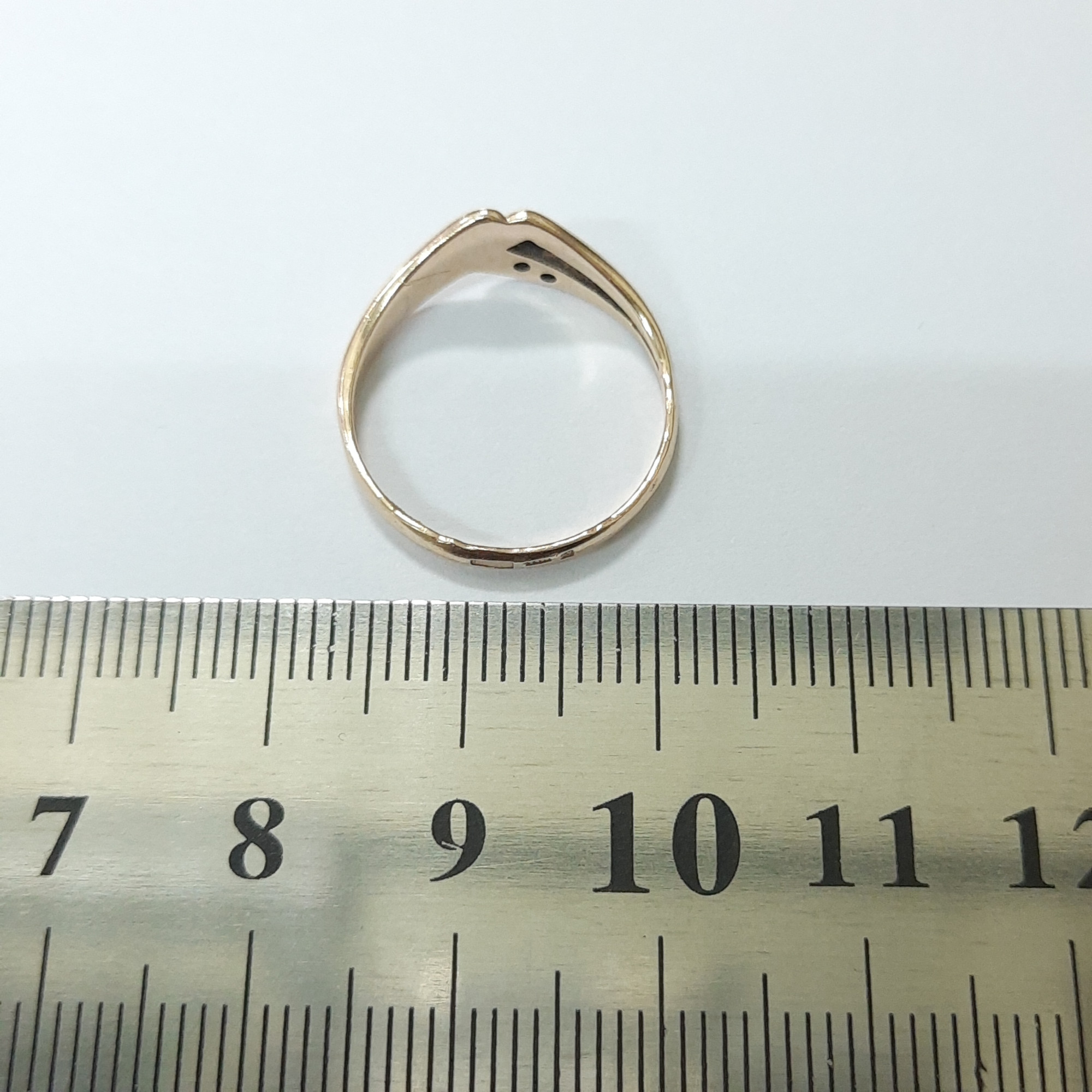 Кольцо из красного и белого золота с цирконием (33723127)  5