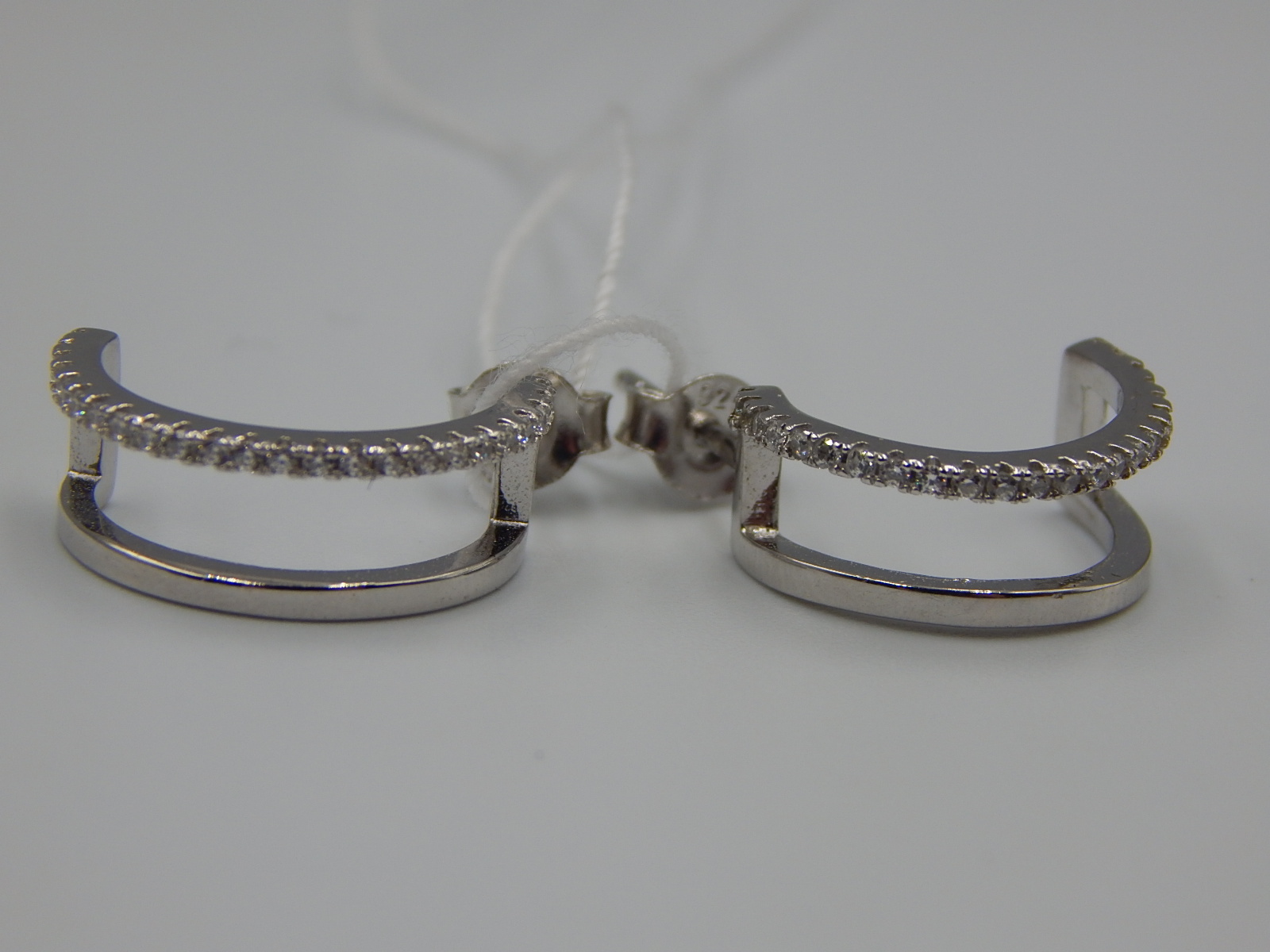 Срібні сережки з цирконієм (33238217) 3