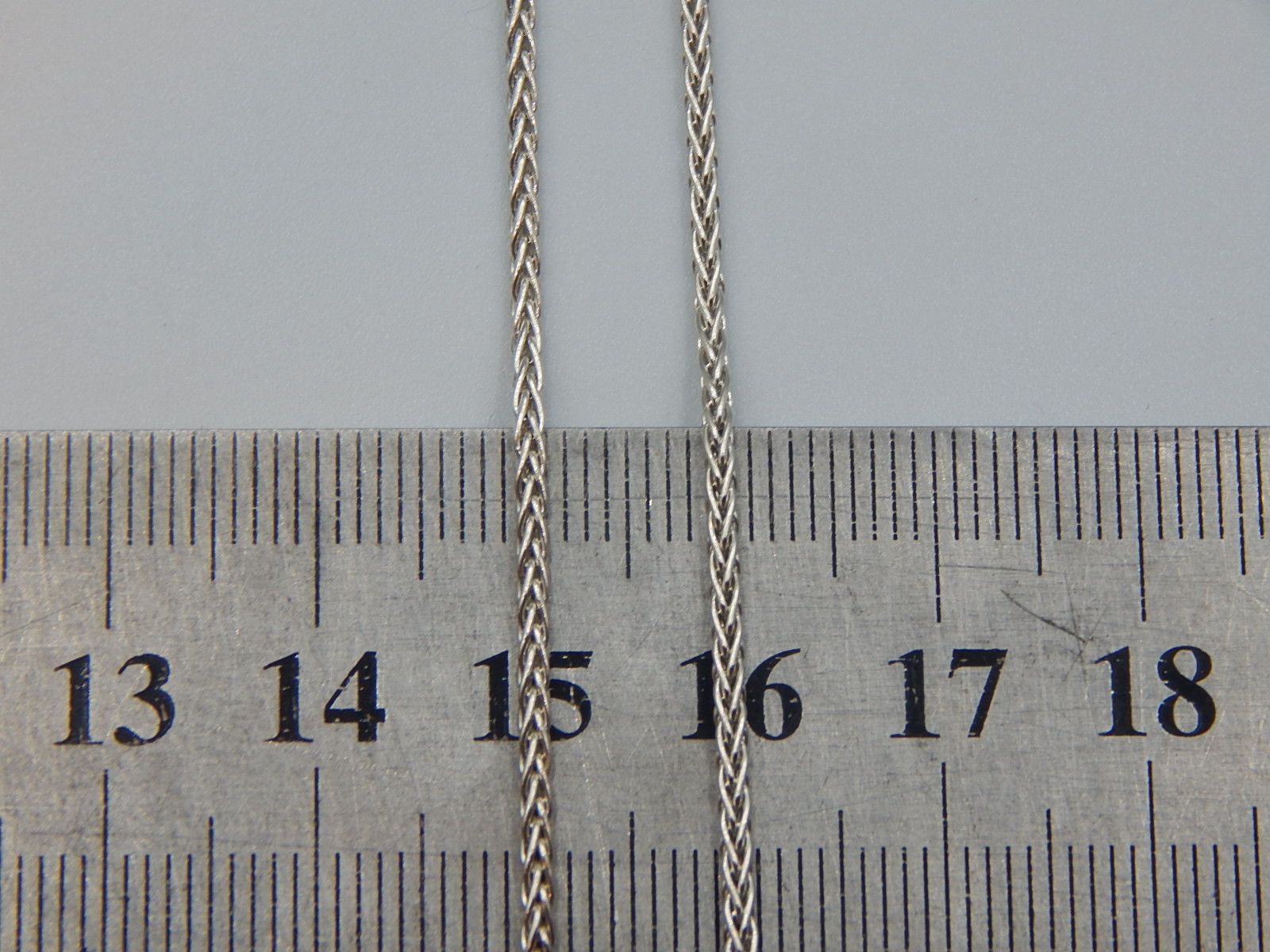 Срібний ланцюг з плетінням Колосок (32300465) 2
