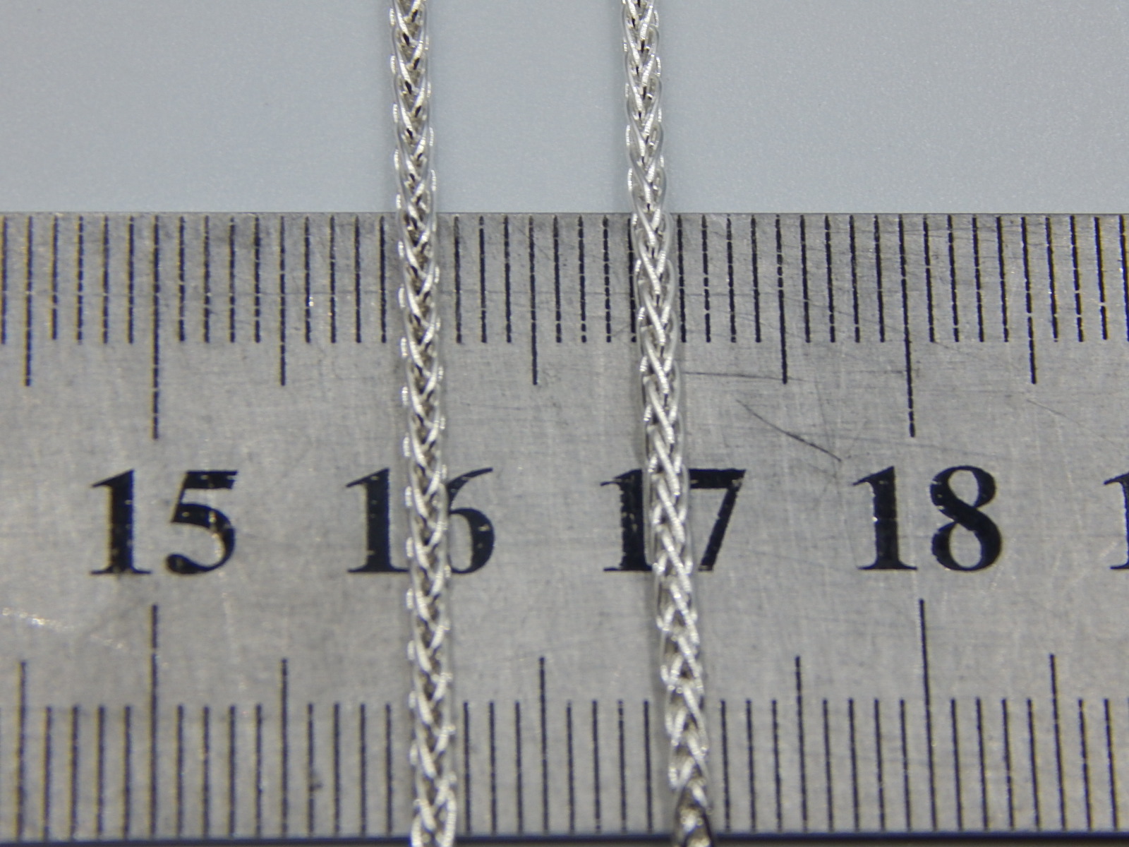 Серебряная цепь с плетением Колосок (31097132) 2