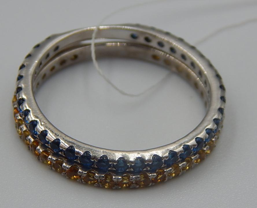 Серебряное кольцо с цирконием (31309120) 2