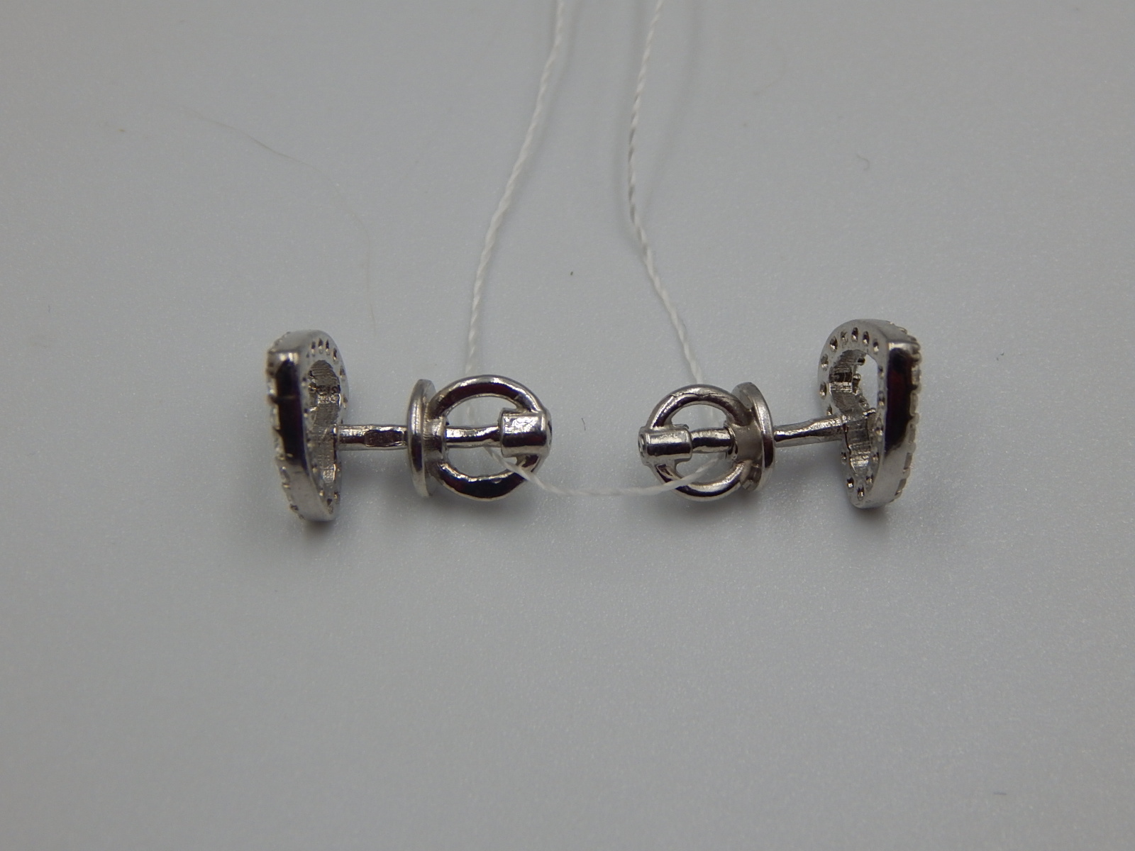 Серебряные серьги с цирконием (30657641) 3