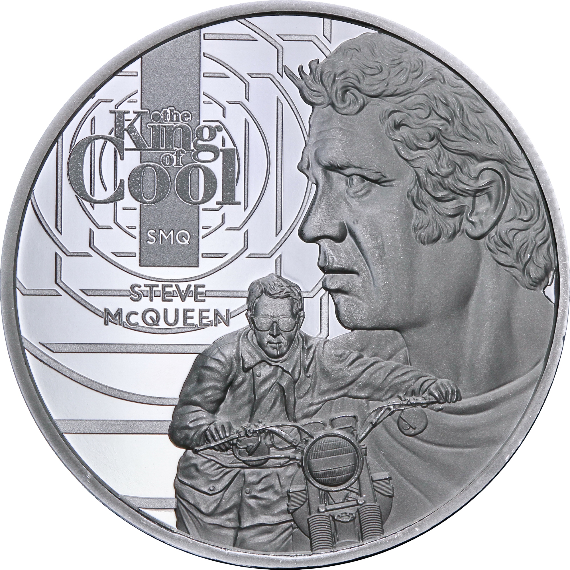 Серебряная монета 1oz Стив МакКуин: Король Крутизны 5 долларов 2021 Самоа (29128305) 2