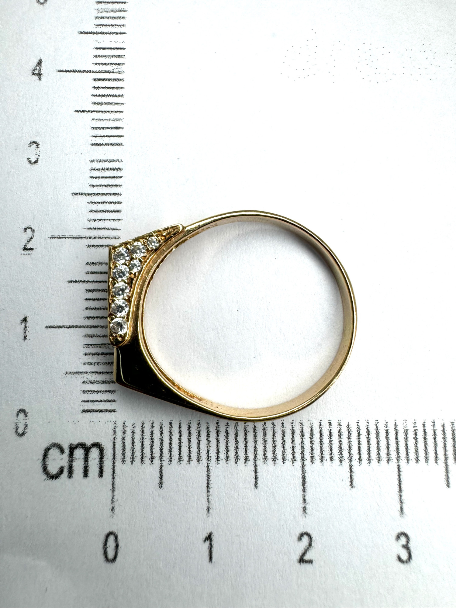 Перстень из красного золота с цирконием (32946210) 3