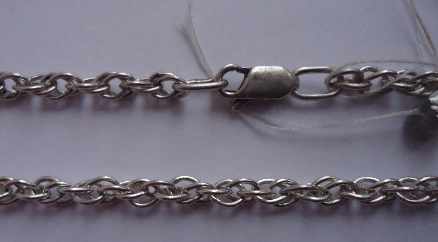 Срібний ланцюг з плетінням Кордове (32495701) 0